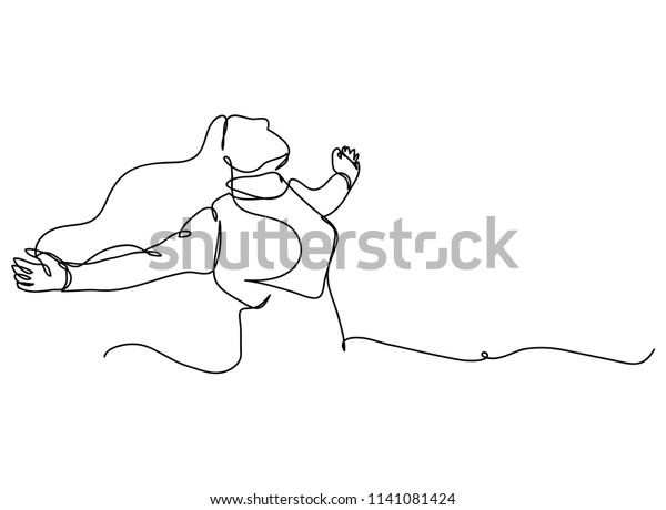 Continuous Line Art One Line Drawing Stock Vector (Royalty Free) 1141081424