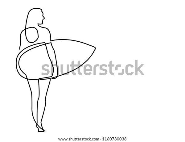 Continuous Line Art One Line Drawing Stock Vector (Royalty Free ...