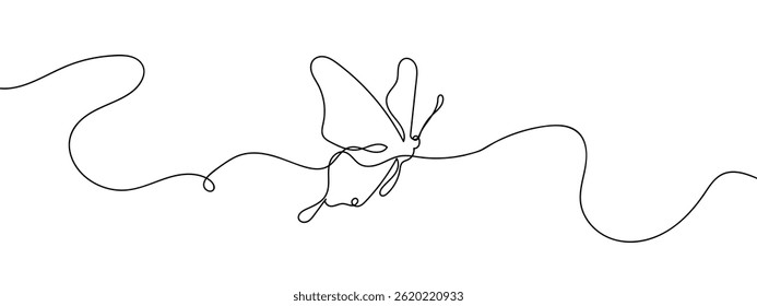 Continuous line, beautiful butterfly Simple lines, transparent background. - Powered by Shutterstock - Get 15% off with code: PIKWIZARD15