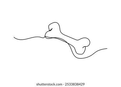 continuous line bone logo design