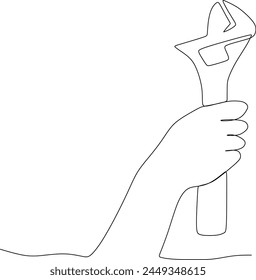 continuous line of building tools