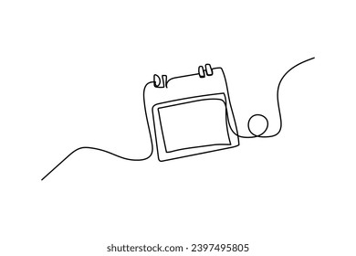 continuous line calendar design logo