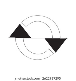 continuous line. collection of recycle icon vector illustration. Recycle symbols isolated. editable icon