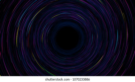 The continuous line consists of a twisted vortex abstract background.