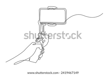 continuous line content creator.single line drawing video content creator.one line drawing vector vlogger.line art video flog,cinematic video,youtube content, [[stock_photo]] © 