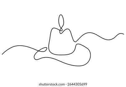 continuous line cowboy hat and boots, One continuous single drawing line art flat doodle boot, shoe, cowboy, leather, western, fashion, cossack, foot, ranch. Isolated image hand draw contour.