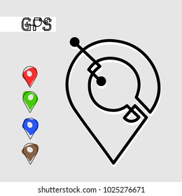 A continuous line creates a location symbol on the map
