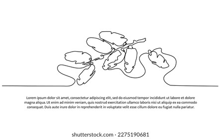 Continuous line design of man riding date palm. Arabic dry fruit design concept. Decorative elements drawn on a white background.