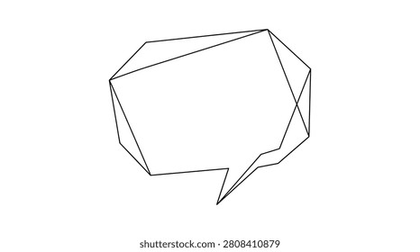 Continuous line drawing abstract