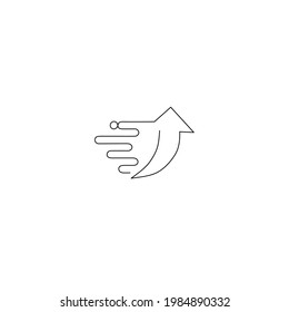 Durchgehende Zeilenzeichnung mit Geschwindigkeitsdesign, Objekt-Einzeilenkunst, einzelne Linie, Vektorgrafik