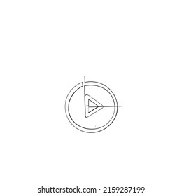 Continuous line drawing. arrow symbol illustration icon vector