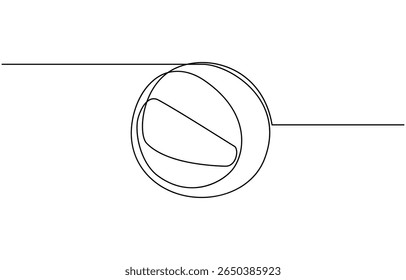 Kontinuierliche Linienzeichnung der Kugel. Volleyball eine Linie Kunst, zeigt das Design und Kurven der Kugel.