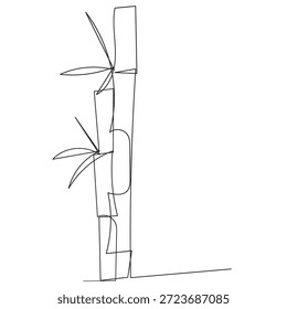 diseño de Vector plano de icono de bambú