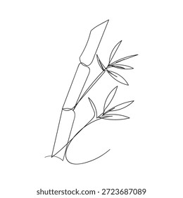 diseño de Vector plano de icono de bambú