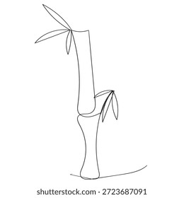diseño de Vector plano de icono de bambú
