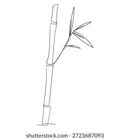 diseño de Vector plano de icono de bambú