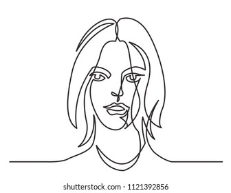 Woman Face Line Drawing Images, Stock Photos & Vectors | Shutterstock