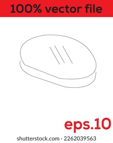 Durchgehende Zeilenzeichnung. Big Hamburger Fast Food. Vektorgrafik, schwarze Linie auf weißem Hintergrund.