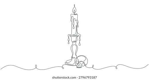 Continuous line drawing burning