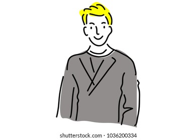 continuous line drawing of a businessman jumping vector illustration.