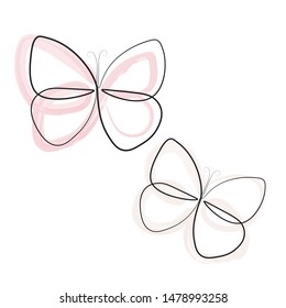 continuous line drawing of the butterfly
Beautiful, simple lines