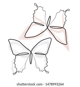 continuous line drawing of the butterfly
Beautiful, simple lines