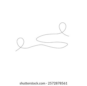 Continuous line drawing by hand with locations marked with roads or routes.white background. Path on the map from one place to another. Find the route.
