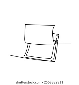 continuous line drawing calendar icon illustration