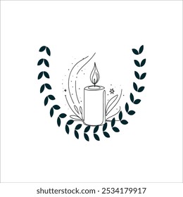 Durchgehende Linie Zeichnung Kerze Illustration
Minimalistische Kerzenlinie Art Symbol
Elegante Kerze durchgehende Linie Skizze
