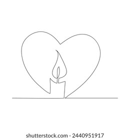 Continuous line drawing candle vector illustration design
Coloring page for kids white Halloween candles vector illustration,
