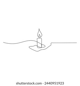Continuous line drawing candle vector illustration design
Coloring page for kids white Halloween candles vector illustration,

