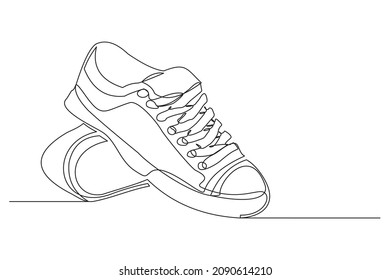 Continuous line drawing casual