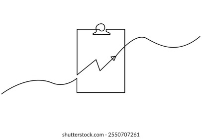 Ícone Desenho de Linha Contínuo da Lista de Verificação. Ilustração de vetor de símbolo desenhado à mão, Desenho de linha contínuo do ícone de lista de verificação. Ilustração de vetor de símbolo desenhado à mão, Desenho contínuo de uma linha.