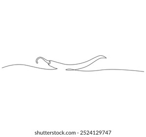 continuous line drawing of chili. spicy vegetable concept. Continuous line draw design graphic vector illustration. Editable outline.