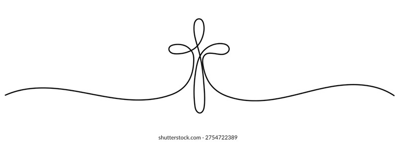 Continuous line drawing Christian