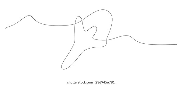 Continuous line drawing clove. Spice Line Art Style Design Isolated On White. Outline vector illustration isolated on white. Hand drawn culinary element for postcard, Graphic art, Kitchen Poster.