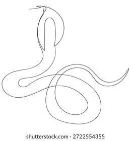Dibujo de línea continua   Imágenes de la serpiente Cobra para Logo