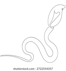 Dibujo de línea continua   Imágenes de la serpiente Cobra para Logo