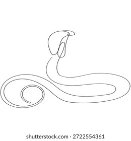 Dibujo de línea continua   Imágenes de la serpiente Cobra para Logo