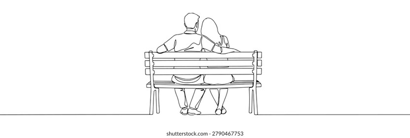 Continuous Line Drawing Couple