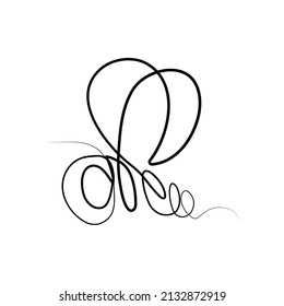 continuous line drawing of decorative bees for farm logo identity
