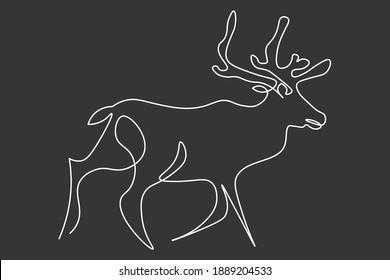 Dauerzeichnung von Wildtieren, Vektorgrafik
