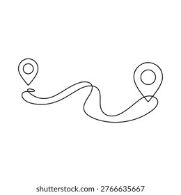 A continuous line drawing
