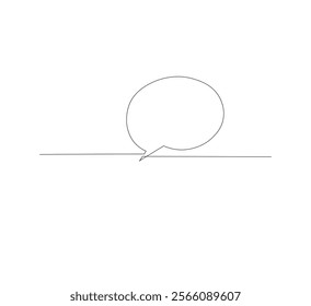 Continuous Line Drawing of Doodle Greeting. vector template
