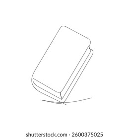Continuous line drawing doodle  open book icon vector. book icon school