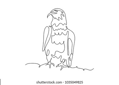 Black White Line Drawing Eagle Images, Stock Photos & Vectors ...