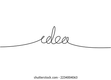 Continuous line drawing. Electic light bulb on white background. Startup business idea concept with editable stroke. Vector illustration