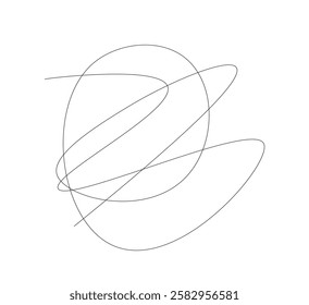 continuous line drawing of the emotional brain