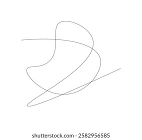 continuous line drawing of the emotional brain
