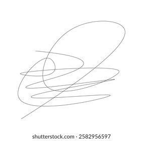 continuous line drawing of the emotional brain
